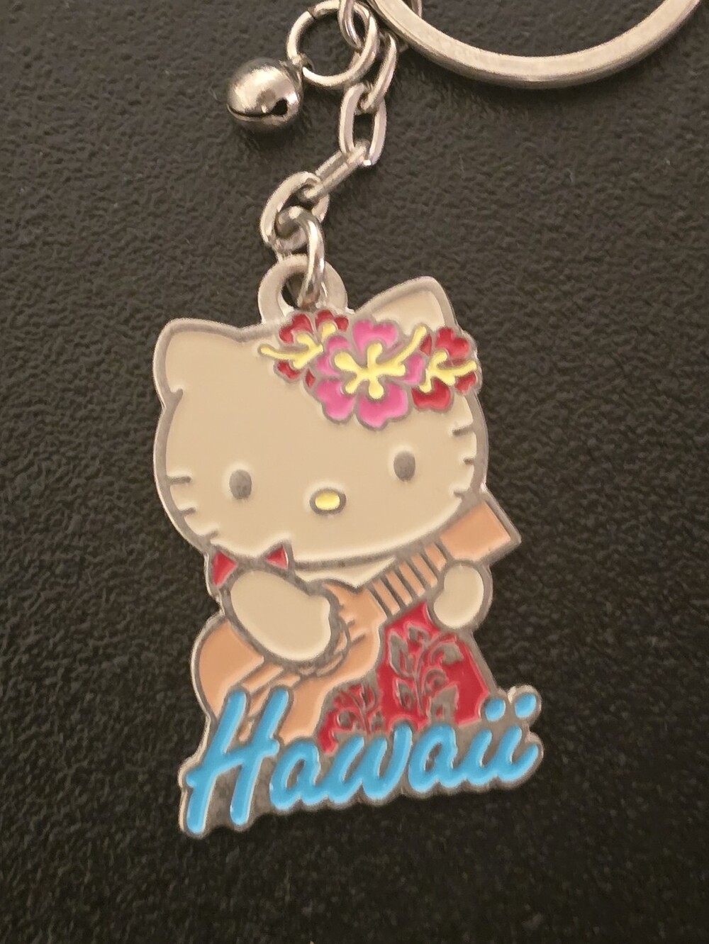 Hello Kitty Ukulele Hawaii Keychain